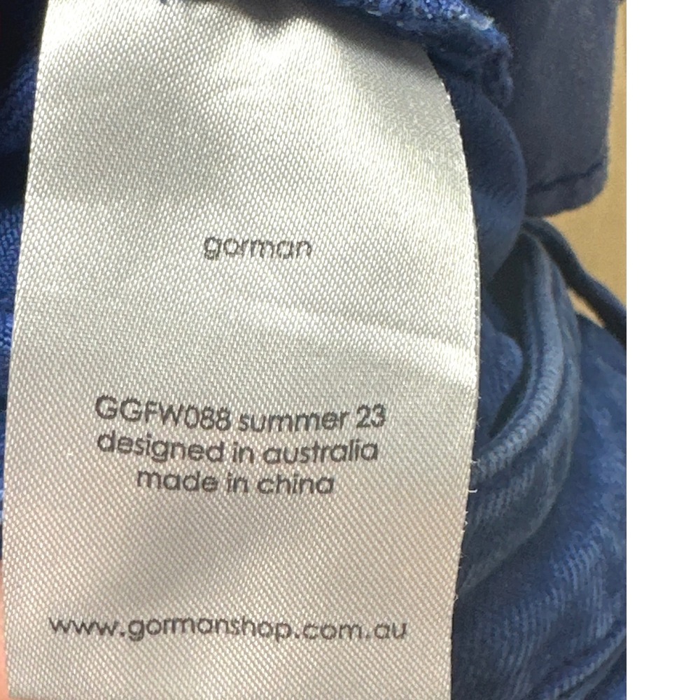 Gorman Blue High Rise Wide Leg Jeans Size 18 Cotton Denim Australia - Picture 6 of 6